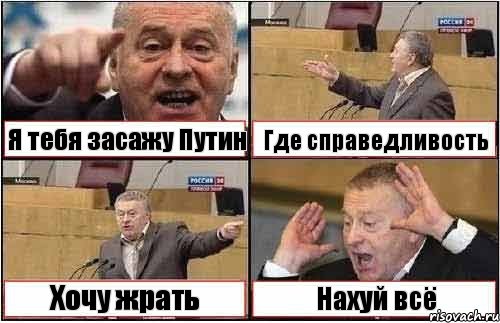 Я тебя засажу Путин Где справедливость Хочу жрать Нахуй всё, Комикс жиреновский