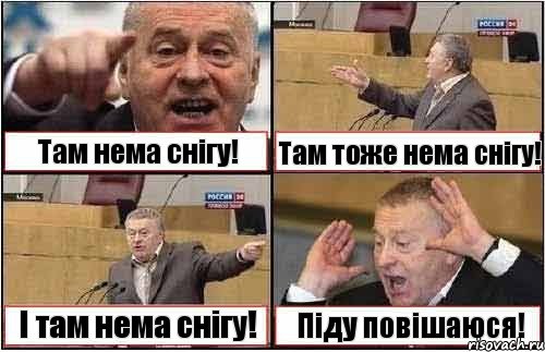 Там нема снігу! Там тоже нема снігу! І там нема снігу! Піду повішаюся!, Комикс жиреновский