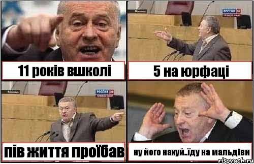 11 років вшколі 5 на юрфаці пів життя проїбав ну його нахуй..їду на мальдіви, Комикс жиреновский