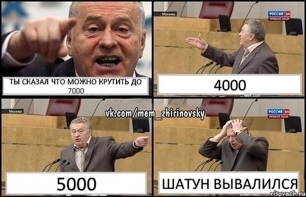 ты сказал что можно крутить до 7000 4000 5000 шатун вывалился, Комикс Жирик