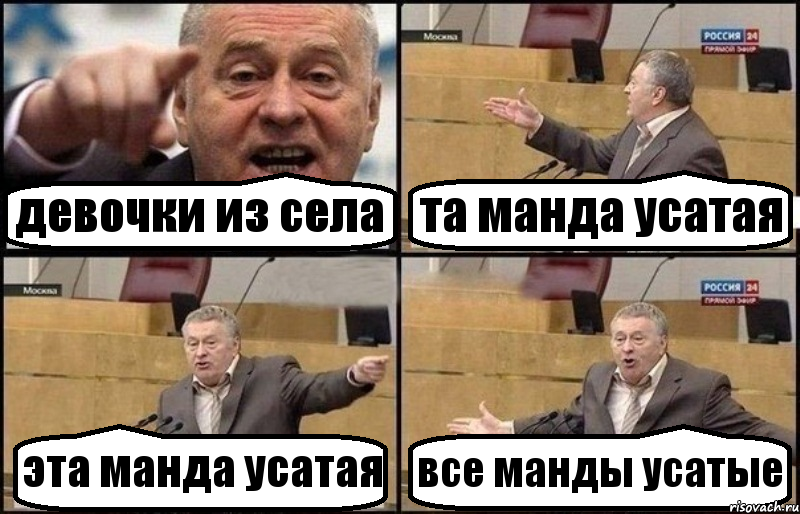 девочки из села та манда усатая эта манда усатая все манды усатые, Комикс Жириновский