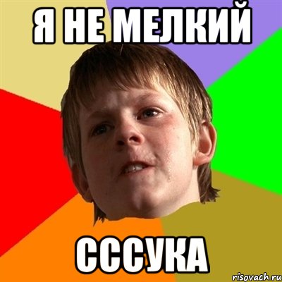 я не мелкий сссука, Мем Злой школьник