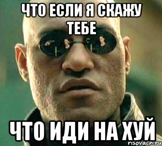 Что если я скажу тебе что иди на хуй, Мем  а что если я скажу тебе