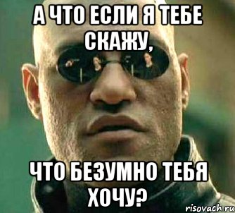 а что если я тебе скажу, что безумно тебя хочу?, Мем  а что если я скажу тебе