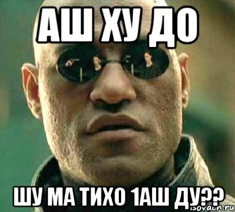 аш ху до шу ма тихо 1аш ду??, Мем  а что если я скажу тебе