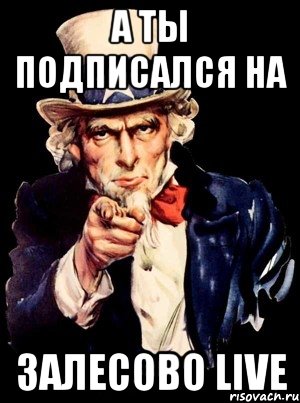 А ты подписался на Залесово LIVE, Мем а ты