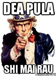 dea pula shi mai rau, Мем а ты