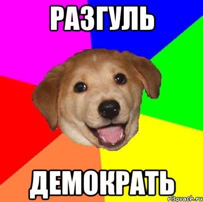 РАЗГУЛЬ ДЕМОКРАТЬ, Мем Advice Dog