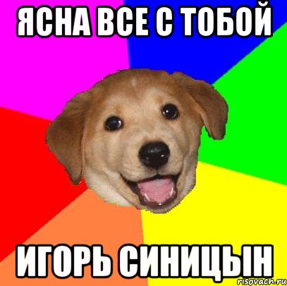 Ясна все с тобой игорь синицын, Мем Advice Dog