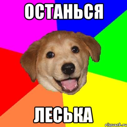 Останься Леська, Мем Advice Dog