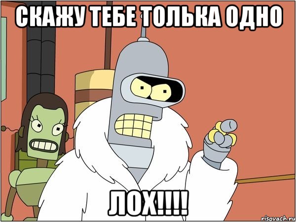 Скажу тебе толька одно ЛОХ!!!!, Мем Бендер
