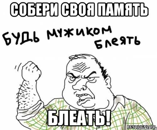 собери своя память блеать!, Мем блять