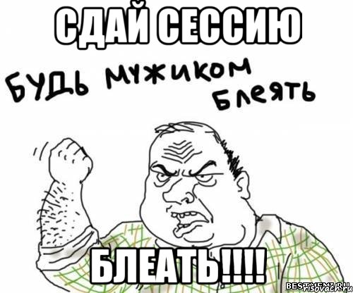 СДАЙ СЕССИЮ БЛЕАТЬ!!!!, Мем блять