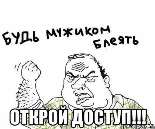  Открой доступ!!!, Мем блять