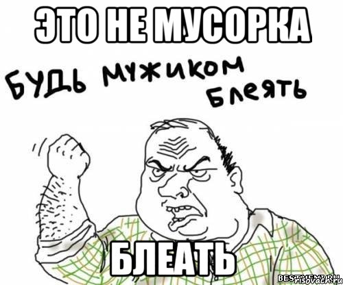это не мусорка блеать, Мем блять