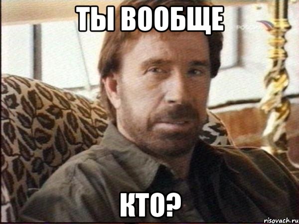 ты вообще кто?, Мем чак норрис