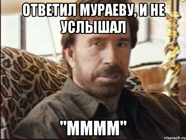 Ответил Мураеву, и не услышал "ММММ", Мем чак норрис