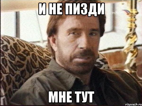 И не пизди мне тут, Мем чак норрис