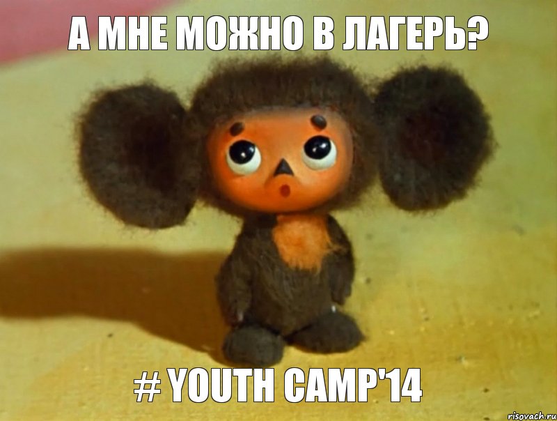 А МНЕ МОЖНО В ЛАГЕРЬ? # Youth Camp'14, Мем чебурашка