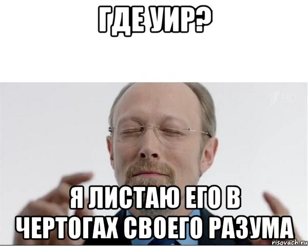 где УИР? я листаю его в чертогах своего разума, Мем  чертоги разума