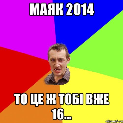 Маяк 2014 то це ж тобі вже 16..., Мем Чоткий паца