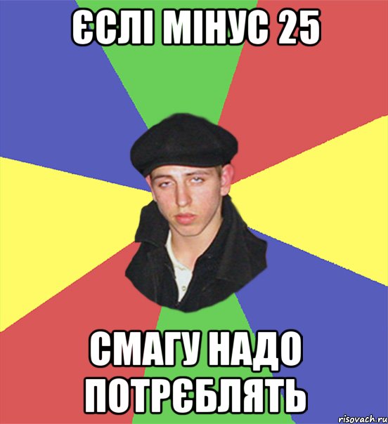 єслі мінус 25 смагу надо потрєблять, Мем чоткий тип
