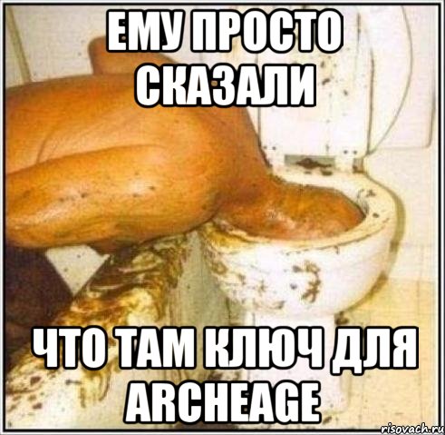 Ему просто сказали Что там ключ для Archeage, Мем Дайвер