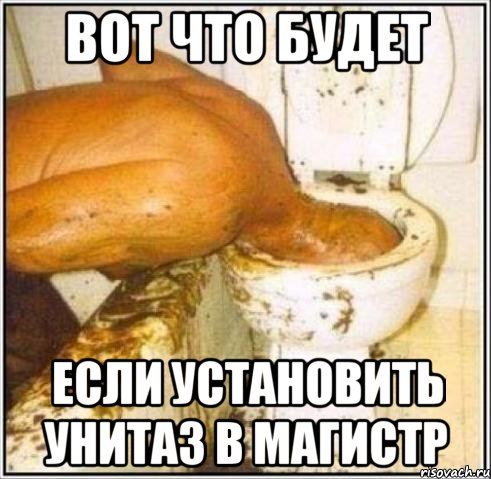 Вот что будет Если установить унитаз в МАГИСТР, Мем Дайвер
