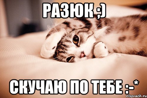 Разюк ;) Скучаю по тебе :-*