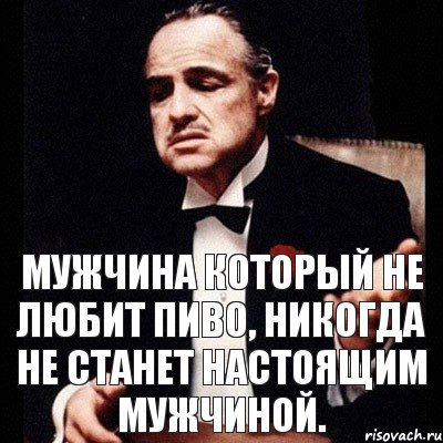 Мужчина который не любит пиво, никогда не станет настоящим мужчиной., Комикс Дон Вито Корлеоне 1