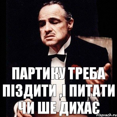 Партику треба піздити ,і питати чи ше дихає, Комикс Дон Вито Корлеоне 1
