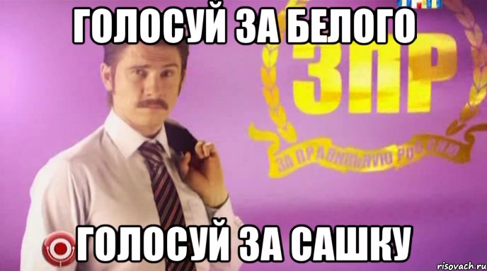 голосуй за Белого голосуй за Сашку, Мем Егор батрудов Мы за правильную Р