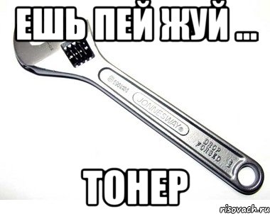 ешь пей жуй ... ТОНЕР, Мем ешь пей