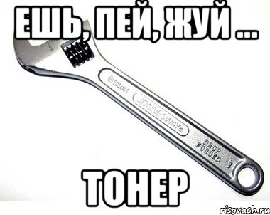 ешь, пей, жуй ... ТОНЕР, Мем ешь пей