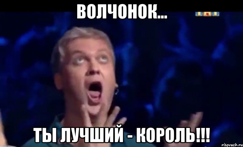 Волчонок... Ты Лучший - Король!!!, Мем  Это ШЕДЕВР