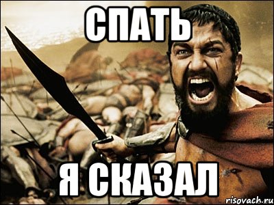СПАТЬ Я СКАЗАЛ, Мем Это Спарта