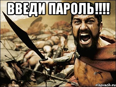 ВВЕДИ ПАРОЛЬ!!!! , Мем Это Спарта