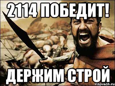 2114 победит! ДЕРЖИМ СТРОЙ, Мем Это Спарта