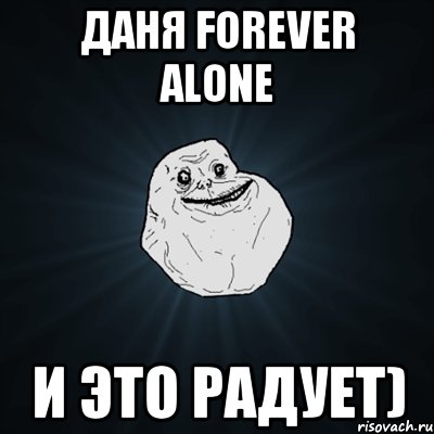 Даня forever alone И это радует), Мем Forever Alone