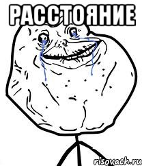 РАССТОЯНИЕ , Мем Forever Alone