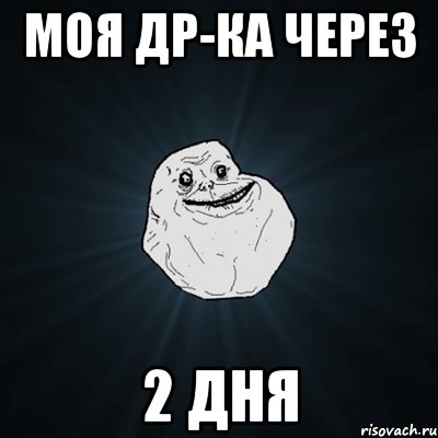 Моя ДР-ка через 2 дня, Мем Forever Alone