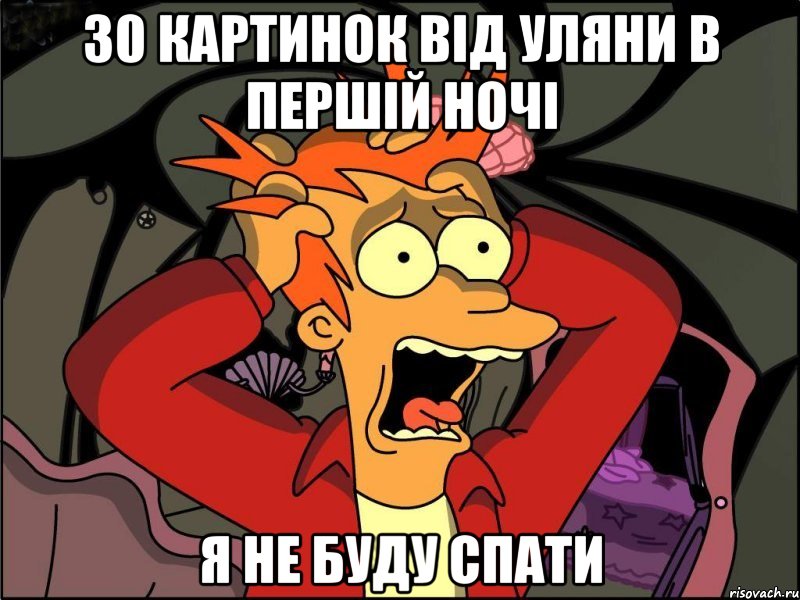 30 картинок від Уляни в першій ночі я не буду спати, Мем Фрай в панике