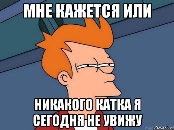 мне кажется или никакого катка я сегодня не увижу, Мем  Фрай (мне кажется или)