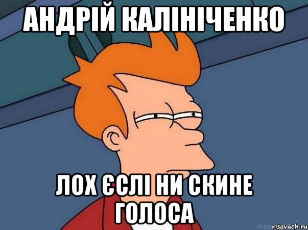АНДРІЙ КАЛІНІЧЕНКО ЛОХ ЄСЛІ НИ СКИНЕ ГОЛОСА, Мем  Фрай (мне кажется или)