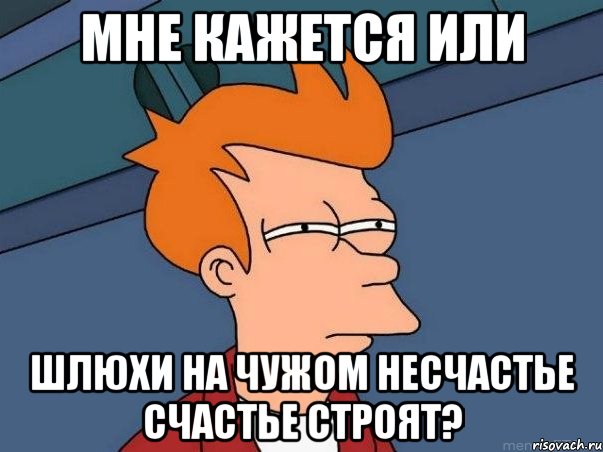 мне кажется или шлюхи на чужом несчастье счастье строят?, Мем  Фрай (мне кажется или)