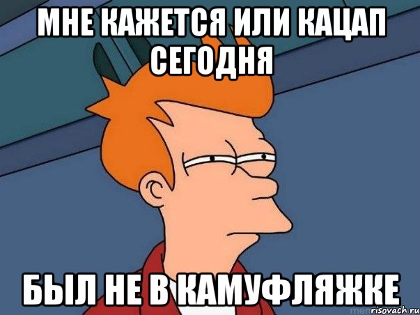 Мне кажется или кацап сегодня Был не в камуфляжке, Мем  Фрай (мне кажется или)