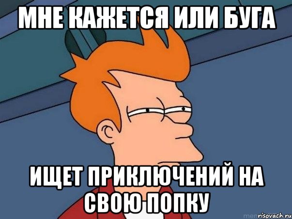 Мне кажется или Буга ищет приключений на свою попку, Мем  Фрай (мне кажется или)