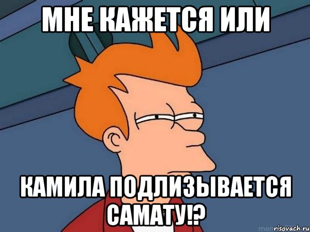 мне кажется или камила подлизывается самату!?, Мем  Фрай (мне кажется или)