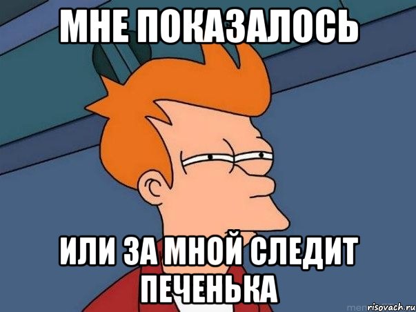 мне показалось или за мной следит печенька, Мем  Фрай (мне кажется или)