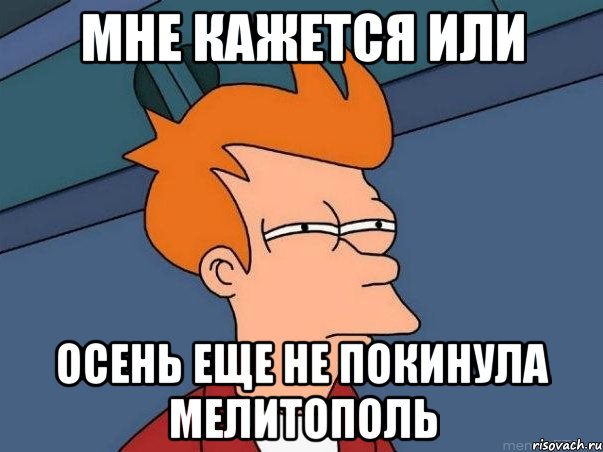 Мне кажется или осень еще не покинула мелитополь, Мем  Фрай (мне кажется или)